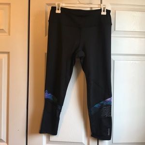 Reebok black with mesh leggings